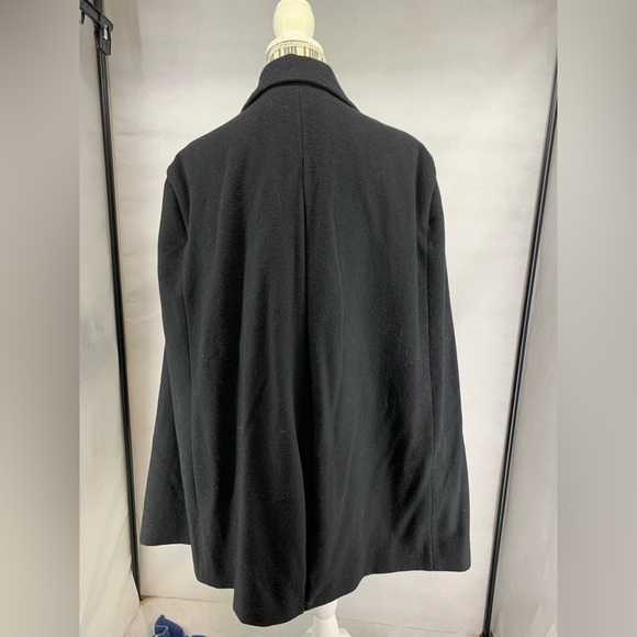 Mynt 1792 Plus Size 3X Womens Cape Vest Black Sleeveless Wool Blend 1 Button - Picture 4 of 6